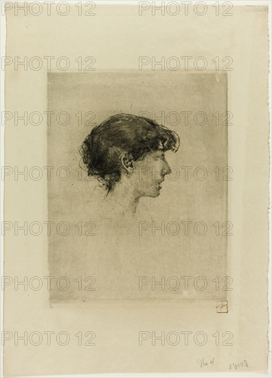 Head of a Girl, Profile, n.d.