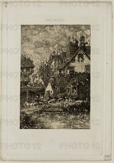 Entering a Village, from Revue Fantaisiste, 1861.