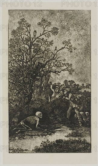 Hunters Surprised by Death, 1857.