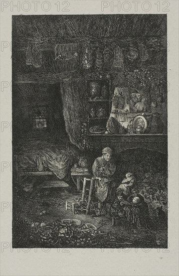 Flemish Interior, 1856.