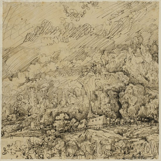 Landscape with an Old Church, n.d.