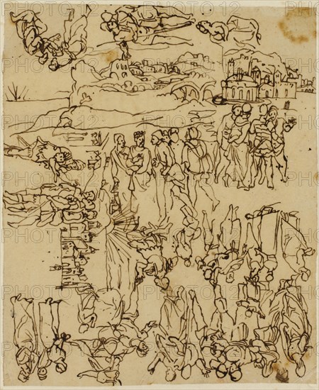 Sheet of Sketches: The Life of Christ, n.d.