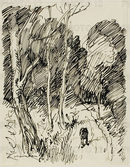 Wooded Landscape with Vagabond, n.d.