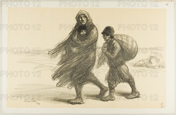 Serbian Exodus, plate twenty-one from Actualités, 1915, published January 1916.