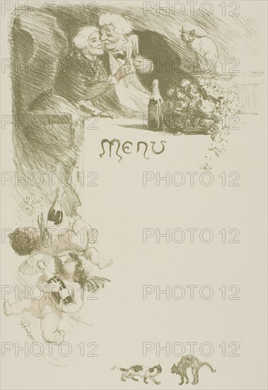 Menu Henriot, 1901.