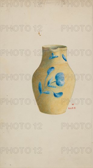 Stoneware Cream Pitcher, 1935/1942.