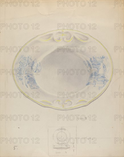 Platter, c. 1937.