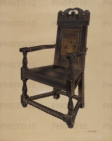 Carved Chair, 1935/1942.