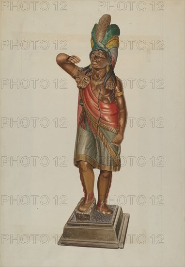 Cigar Store Indian, c. 1937.