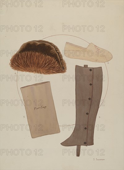 Costume Accessories: Worn by T. Jefferson, c. 1936.