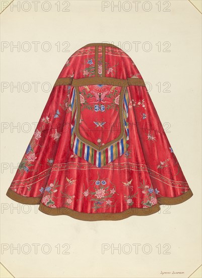 Ecclesiastical Vestment (back view), c. 1940.