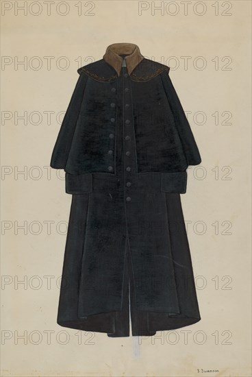 Overcoat, T. Jefferson's, c. 1936.