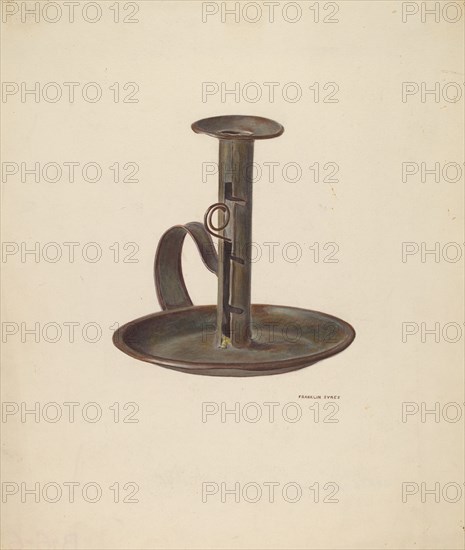 Candlestick and Holder, c. 1941.