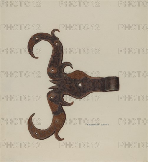 Hinge, c. 1940.