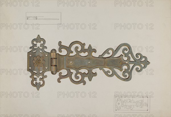 Hinge, c. 1937.