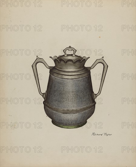 Enamel Pitcher, c. 1941.