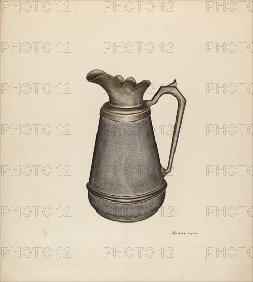 Enamel Pitcher, c. 1941.