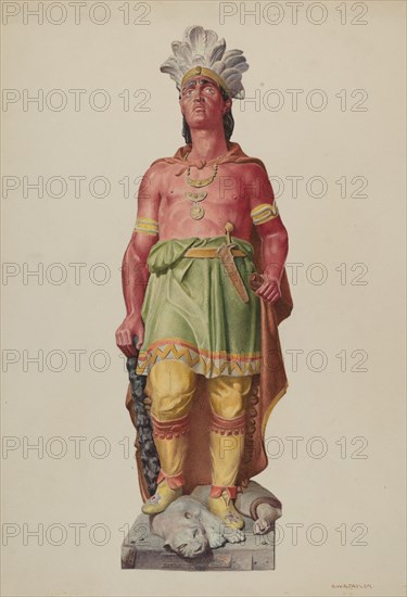 Cigar Store Indian, c. 1940.