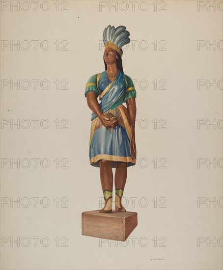 Cigar Store Indian, c. 1940.