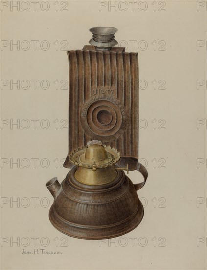 Tubular Hand Lamp, c. 1940.