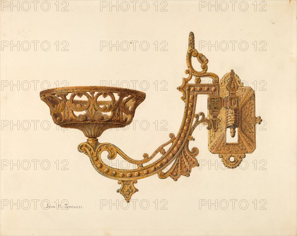 Lamp Bracket, c. 1940.