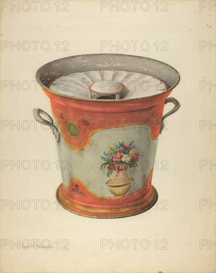 Toleware Slop Pail, 1935/1942.