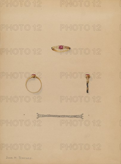 Mourning Ring, c. 1937.