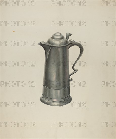 Pewter Flagon, 1935/1942.