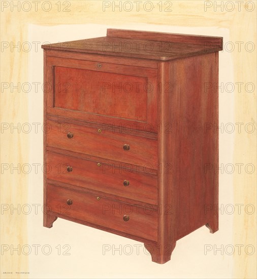Bishop Hill Square Desk, 1939.