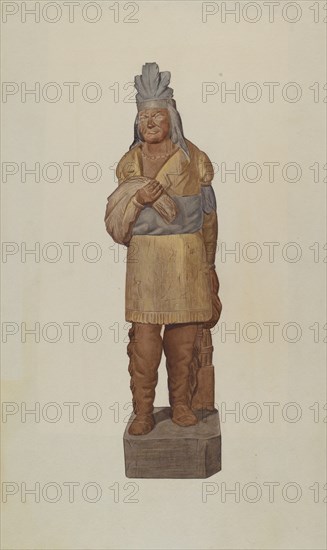 Cigar Store Indian, c. 1938.