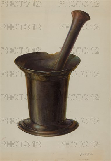 Mortar and Pestle, c. 1937.