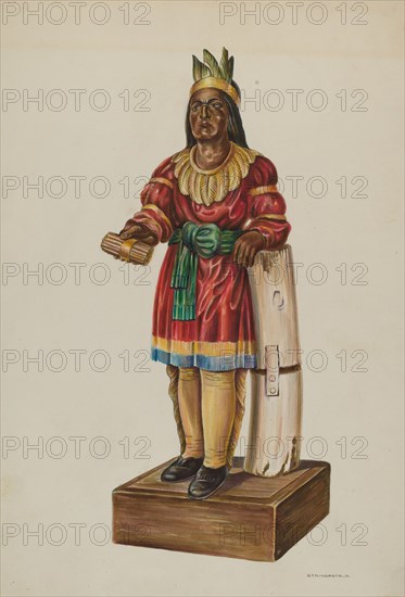 Cigar Store Indian, c. 1939.