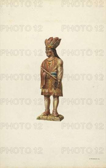 Wooden Indian, c. 1937.