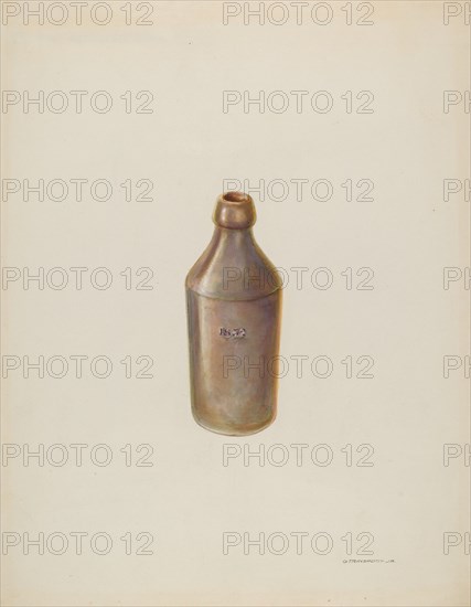 Earthenware Ale Bottle, c. 1937.