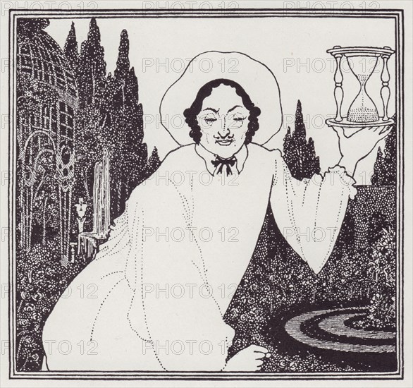 Headpiece to The Pierrot of the Minute, 1897. Creator: Aubrey Beardsley.