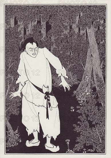 Ali Baba in the Wood, 1897. Creator: Aubrey Beardsley.