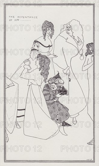 The Repentance of Mrs..., 1894. Creator: Aubrey Beardsley.