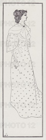 Miss Winifred Emery, 1894. Creator: Aubrey Beardsley.