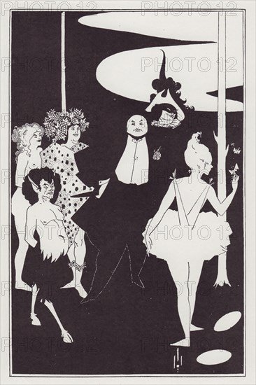 Frontispiece to "Plays" by John Davidson, 1893. Creator: Aubrey Beardsley.