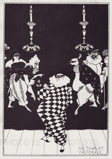 The Scarlet Pastorale, 1894. Creator: Aubrey Beardsley.