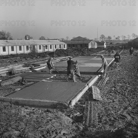 RAF Gaydon, Gaydon, Stratford-on-Avon, Warwickshire, 21/01/1953. Creator: John Laing plc.