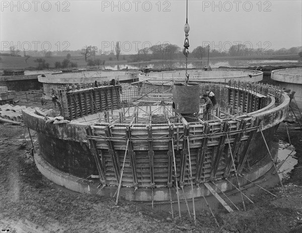 Wanlip Sewage Works, Wanlip, Charnwood, Leicestershire, 31/03/1960. Creator: John Laing plc.