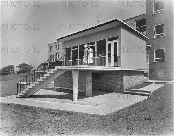 West Cumberland Hospital, Homewood Road, Homewood, Whitehaven, Copeland, Cumbria, May 1960. Creator: John Laing plc.