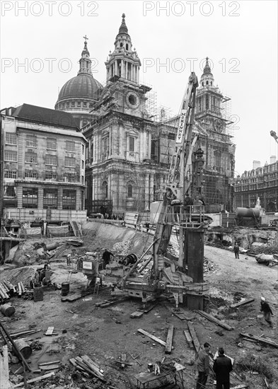 St Paul's Cathedral, St Paul's Churchyard, City of London, 01/10/1963. Creator: John Laing plc.