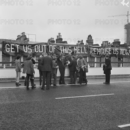 Westway Flyover, A40, Kensington and Chelsea, London, 28/07/1970. Creator: John Laing plc.