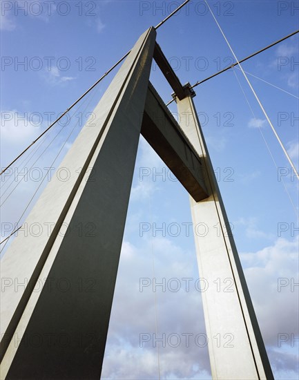 Severn Bridge, M48, Aust, South Gloucestershire, 10/11/1987. Creator: John Laing plc.