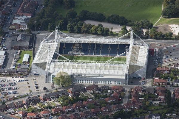 Deepdale, home of Preston North End Football Club, Lancashire, 2015. Creator: Dave MacLeod.