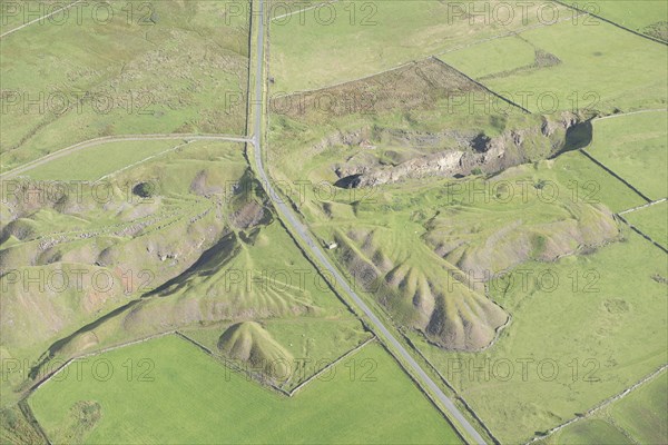 Lead and ironstone mines and spoil heaps, Weardale, County Durham, 2015. Creator: Dave MacLeod.