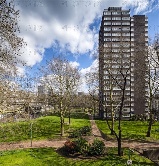 Brunel Estate, Westbourne Park Road, Paddington, City of Westminster, London, 2019. Creator: Chris Redgrave.