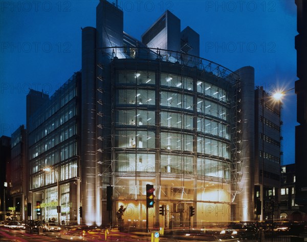 The Helicon, South Place, Finsbury Pavement, Islington, London, 1996-1997. Creator: John Laing plc.